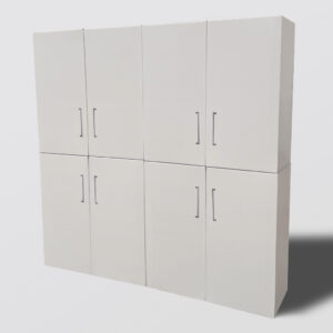 Armoire huit blocs en carton pour chambre Home Staging